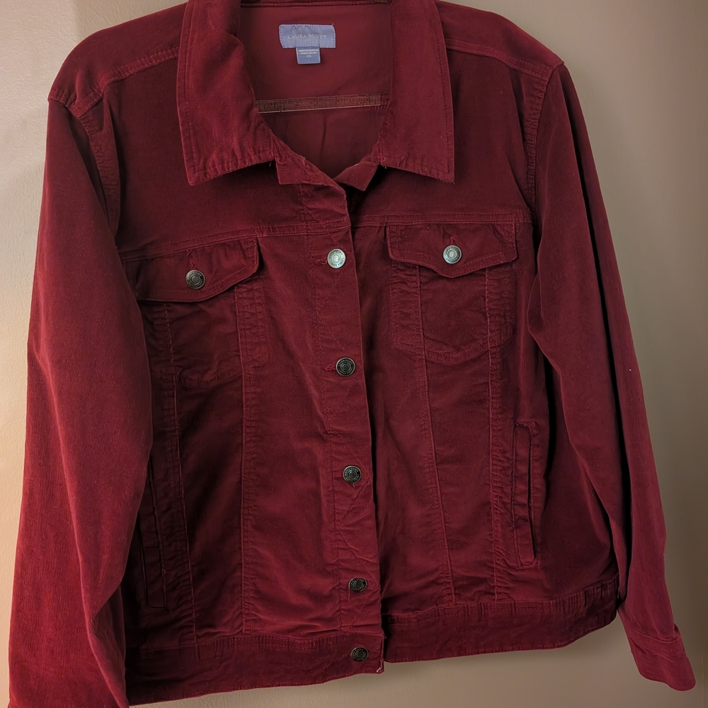 Women's Red Corduroy Jacket